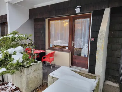 Balcon ou terrasse dans l'établissement RESIDENCE BELLE HUTTE COTÉ PISTES DE SKI 2