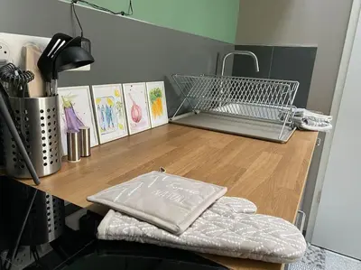 Cuisine ou kitchenette dans l'établissement Appartement proximité centre