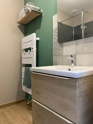 Cuisine ou kitchenette dans l'établissement Appartement proximité centre