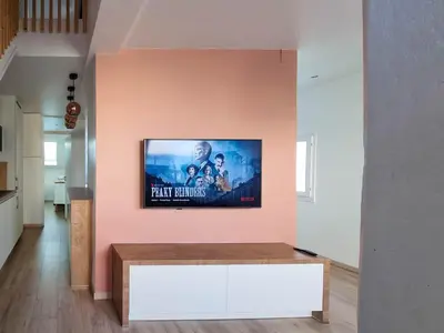 Télévision ou salle de divertissement dans l'établissement Travel Homes - NewGate 3, elegant, heart of Colmar