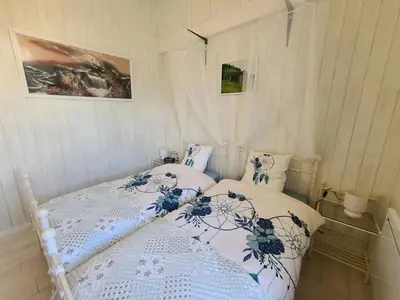 Un ou plusieurs lits dans un hébergement de l'établissement Gîte cosy à Taintrux : nature, rando, proche Gérardmer, Saint-Dié, Alsace, tout confort inclus - FR-1-589-457