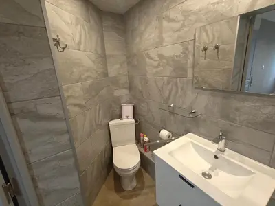 Salle de bains dans l'établissement Au Jardin d'Edel Gîtes Centre Alsace