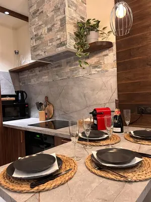 Cuisine ou kitchenette dans l'établissement Esprit ALSACE: 70m2 de charme