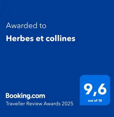 Certificat, récompense, panneau ou autre document affiché dans l'établissement Herbes et collines