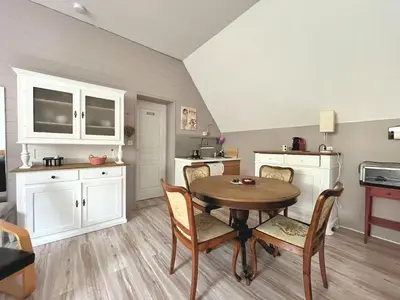 Cuisine ou kitchenette dans l'établissement Herbes et collines
