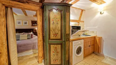Cuisine ou kitchenette dans l'établissement Remparts de Riquewihr - Le Petit Loup
