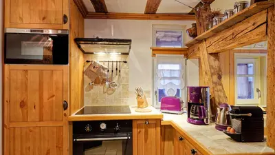 Cuisine ou kitchenette dans l'établissement Remparts de Riquewihr - Le Petit Loup