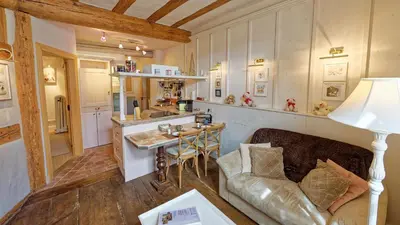 Cuisine ou kitchenette dans l'établissement Remparts de Riquewihr - Le Petit Ours