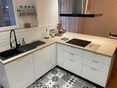 Cuisine ou kitchenette dans l'établissement Appartement du lion