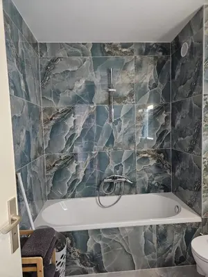 Salle de bains dans l'établissement Studio Le Belvédère TURCKHEIM