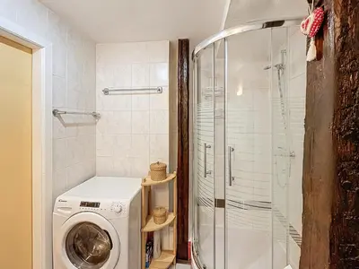 Salle de bains dans l'établissement Jeannala