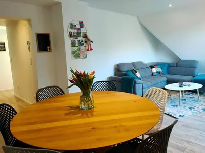 Coin salon dans l'établissement Au pied du Château