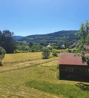 Paysage naturel près de le chalet