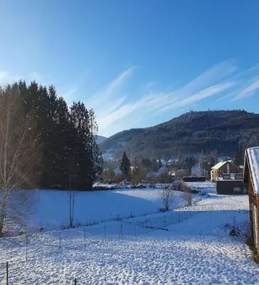 Paysage naturel près de le chalet