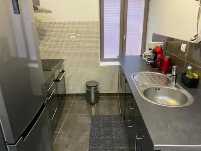Cuisine ou kitchenette dans l'établissement Maison Wintzenheim