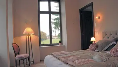 Un ou plusieurs lits dans un hébergement de l'établissement LaTerrasse, Château Fernand Japy