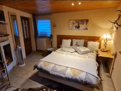 Un ou plusieurs lits dans un hébergement de l'établissement Les Chouchous du Ried 3 / Proche Europapark