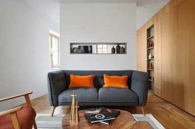 Coin salon dans l'établissement Rive Petite Venise Appartement Luxe - Centre Ville Colmar - Clim, Ascenseur & possibilité Parking