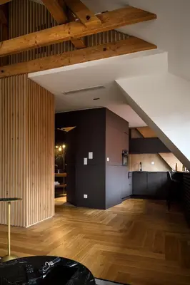 Un ou plusieurs lits dans un hébergement de l'établissement Rive Petite Venise Appartement Luxe - Centre Ville Colmar - Clim, Ascenseur & possibilité Parking