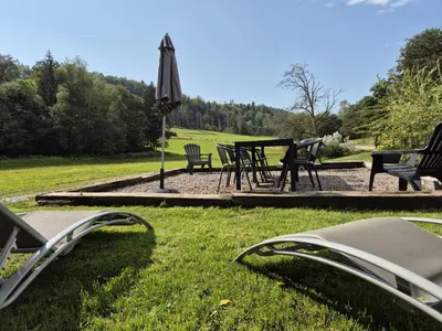 Jardin de l'établissement Gîte de la Ravanne