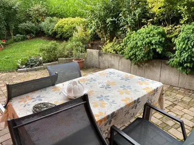 Jardin de l'établissement Logis en montagne chez Juju