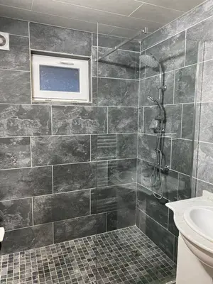 Salle de bains dans l'établissement Gîte Soultzerent
