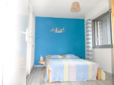 Un ou plusieurs lits dans un hébergement de l'établissement Appartement 4 personnes proche du lac