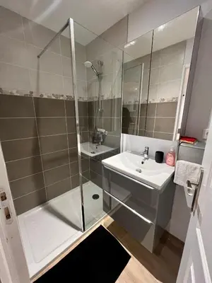 Salle de bains dans l'établissement Studio cosy Kaysersberg centre