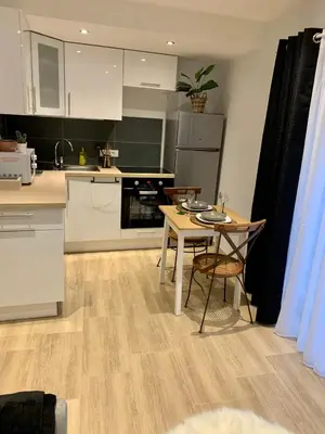 Cuisine ou kitchenette dans l'établissement Studio cosy Kaysersberg centre