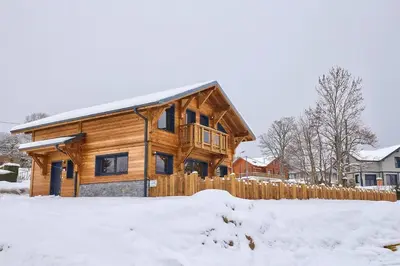 L'établissement Chalet La Trinité-Spa,Sauna,Pétanque-Gérardmer en hiver
