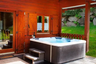 Plan de l'établissement Chalet Les Brimbelles avec Jacuzzi