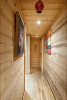 Plan de l'établissement Remarquable chalet de montagne au calme et vue sur tremplin