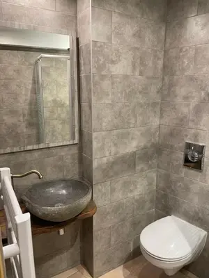 Salle de bains dans l'établissement Chambres d’hôtes plateau des mille étangs