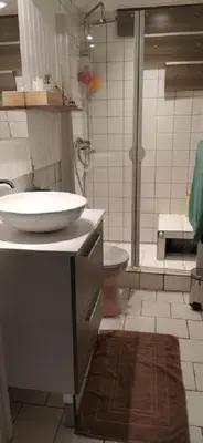Salle de bains dans l'établissement GITE DE CHARME PLEINE NATURE