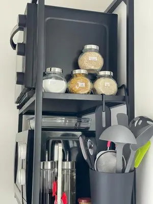 Cuisine ou kitchenette dans l'établissement Studio T à 5mn euro airport avec terrasse