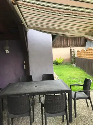 Jardin de l'établissement Gîte plain-Pied avec jardin du Centre Alsace