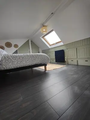 Télévision ou salle de divertissement dans l'établissement Appartement Le Baroque en duplex