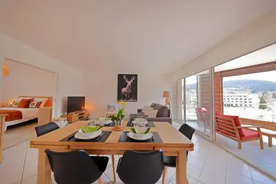 Coin salon dans l'établissement Le Panoramic - Vue exceptionnelle