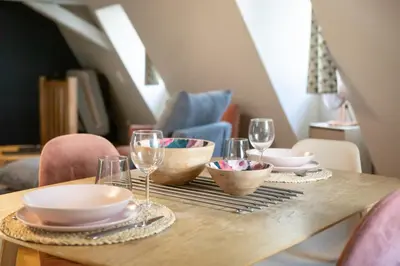 Coin salon dans l'établissement Duplex atypique au cœur de Mulhouse