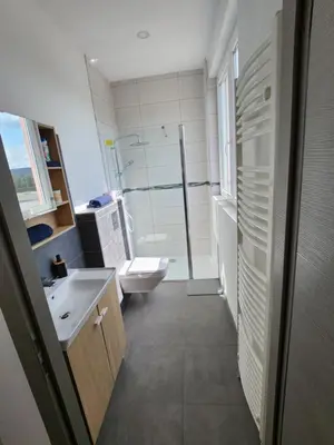 Salle de bains dans l'établissement Joli Studio cosy